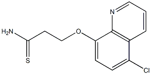 3-[(5-chloroquinolin-8-yl)oxy]propanethioamide,,结构式