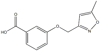 3-[(5-methyl-1,2-oxazol-3-yl)methoxy]benzoic acid Structure