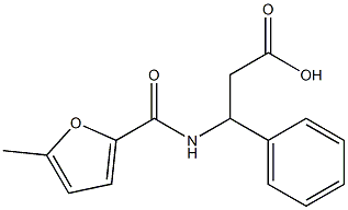 3-[(5-methylfuran-2-yl)formamido]-3-phenylpropanoic acid,,结构式