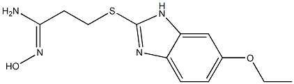 3-[(6-ethoxy-1H-1,3-benzodiazol-2-yl)sulfanyl]-N'-hydroxypropanimidamide Structure