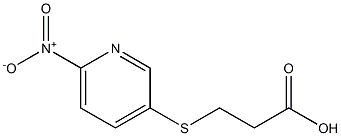 3-[(6-nitropyridin-3-yl)sulfanyl]propanoic acid Structure