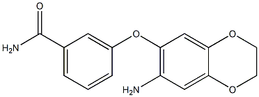 3-[(7-amino-2,3-dihydro-1,4-benzodioxin-6-yl)oxy]benzamide Structure