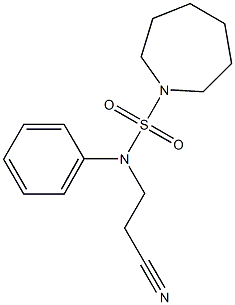 3-[(azepane-1-sulfonyl)(phenyl)amino]propanenitrile