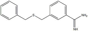 3-[(benzylsulfanyl)methyl]benzene-1-carboximidamide Struktur