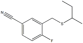 3-[(butan-2-ylsulfanyl)methyl]-4-fluorobenzonitrile Structure