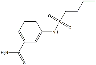 3-[(butylsulfonyl)amino]benzenecarbothioamide,,结构式