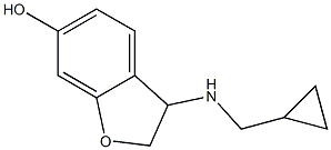 3-[(cyclopropylmethyl)amino]-2,3-dihydro-1-benzofuran-6-ol,,结构式