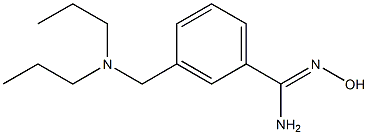 3-[(dipropylamino)methyl]-N'-hydroxybenzenecarboximidamide 化学構造式