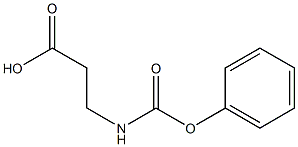 3-[(phenoxycarbonyl)amino]propanoic acid 化学構造式