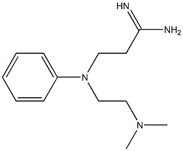 3-[[2-(dimethylamino)ethyl](phenyl)amino]propanimidamide,,结构式