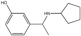 3-[1-(cyclopentylamino)ethyl]phenol Structure