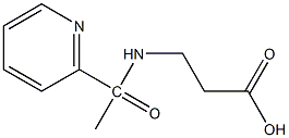 3-[1-(pyridin-2-yl)acetamido]propanoic acid Struktur