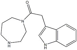 3-[2-(1,4-diazepan-1-yl)-2-oxoethyl]-1H-indole Struktur