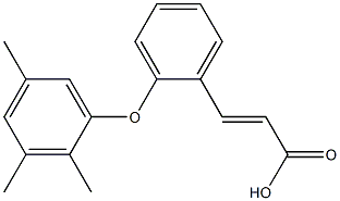 3-[2-(2,3,5-trimethylphenoxy)phenyl]prop-2-enoic acid,,结构式