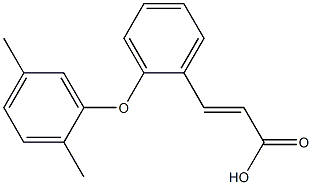 3-[2-(2,5-dimethylphenoxy)phenyl]prop-2-enoic acid,,结构式