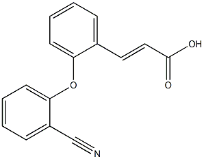 3-[2-(2-cyanophenoxy)phenyl]prop-2-enoic acid 结构式