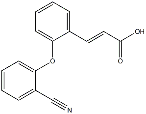 3-[2-(2-cyanophenoxy)phenyl]prop-2-enoic acid