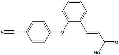 3-[2-(4-cyanophenoxy)phenyl]prop-2-enoic acid|