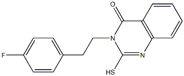 3-[2-(4-fluorophenyl)ethyl]-2-sulfanyl-3,4-dihydroquinazolin-4-one Structure