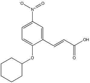  3-[2-(cyclohexyloxy)-5-nitrophenyl]prop-2-enoic acid