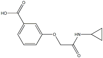 3-[2-(cyclopropylamino)-2-oxoethoxy]benzoic acid 结构式