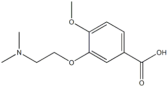 3-[2-(dimethylamino)ethoxy]-4-methoxybenzoic acid Structure