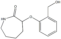 3-[2-(hydroxymethyl)phenoxy]azepan-2-one Structure