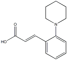3-[2-(piperidin-1-yl)phenyl]prop-2-enoic acid Structure