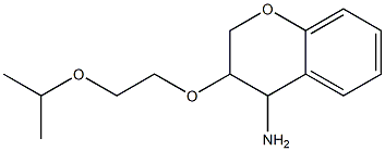 3-[2-(propan-2-yloxy)ethoxy]-3,4-dihydro-2H-1-benzopyran-4-amine,,结构式