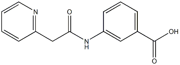 3-[2-(pyridin-2-yl)acetamido]benzoic acid 结构式