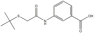 3-[2-(tert-butylsulfanyl)acetamido]benzoic acid Struktur