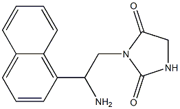 3-[2-amino-2-(1-naphthyl)ethyl]imidazolidine-2,4-dione Structure