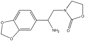 3-[2-amino-2-(2H-1,3-benzodioxol-5-yl)ethyl]-1,3-oxazolidin-2-one Structure