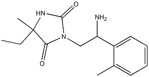 3-[2-amino-2-(2-methylphenyl)ethyl]-5-ethyl-5-methylimidazolidine-2,4-dione|