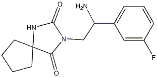 3-[2-amino-2-(3-fluorophenyl)ethyl]-1,3-diazaspiro[4.4]nonane-2,4-dione|