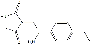 3-[2-amino-2-(4-ethylphenyl)ethyl]imidazolidine-2,4-dione Struktur