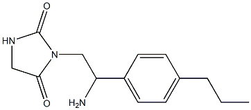 3-[2-amino-2-(4-propylphenyl)ethyl]imidazolidine-2,4-dione|