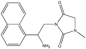 3-[2-amino-2-(naphthalen-1-yl)ethyl]-1-methylimidazolidine-2,4-dione Structure