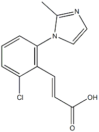 3-[2-chloro-6-(2-methyl-1H-imidazol-1-yl)phenyl]prop-2-enoic acid|