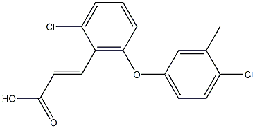 3-[2-chloro-6-(4-chloro-3-methylphenoxy)phenyl]prop-2-enoic acid