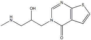 3-[2-hydroxy-3-(methylamino)propyl]-3H,4H-thieno[2,3-d]pyrimidin-4-one|