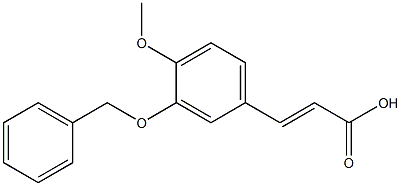 3-[3-(benzyloxy)-4-methoxyphenyl]prop-2-enoic acid Struktur