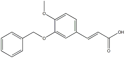 3-[3-(benzyloxy)-4-methoxyphenyl]prop-2-enoic acid Structure