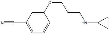 3-[3-(cyclopropylamino)propoxy]benzonitrile Structure