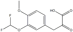 3-[3-(difluoromethoxy)-4-methoxyphenyl]-2-oxopropanoic acid Structure