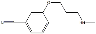 3-[3-(methylamino)propoxy]benzonitrile Structure