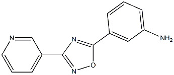 3-[3-(pyridin-3-yl)-1,2,4-oxadiazol-5-yl]aniline,,结构式