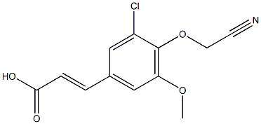 3-[3-chloro-4-(cyanomethoxy)-5-methoxyphenyl]prop-2-enoic acid