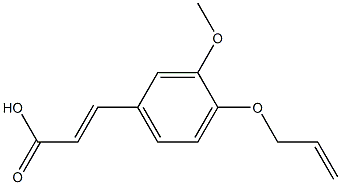 3-[3-methoxy-4-(prop-2-en-1-yloxy)phenyl]prop-2-enoic acid 结构式