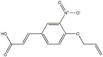 3-[3-nitro-4-(prop-2-en-1-yloxy)phenyl]prop-2-enoic acid,,结构式